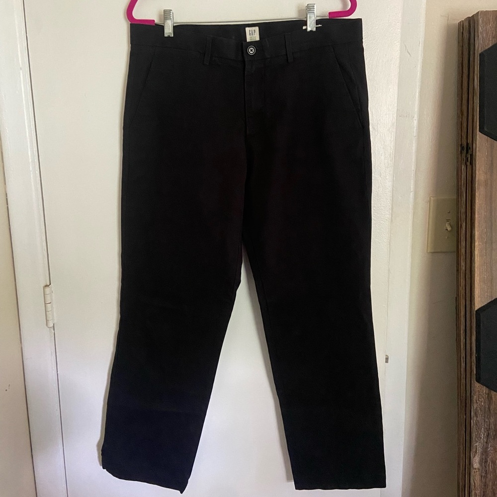 GAP Men’s Black Chino Pants 34 x 30